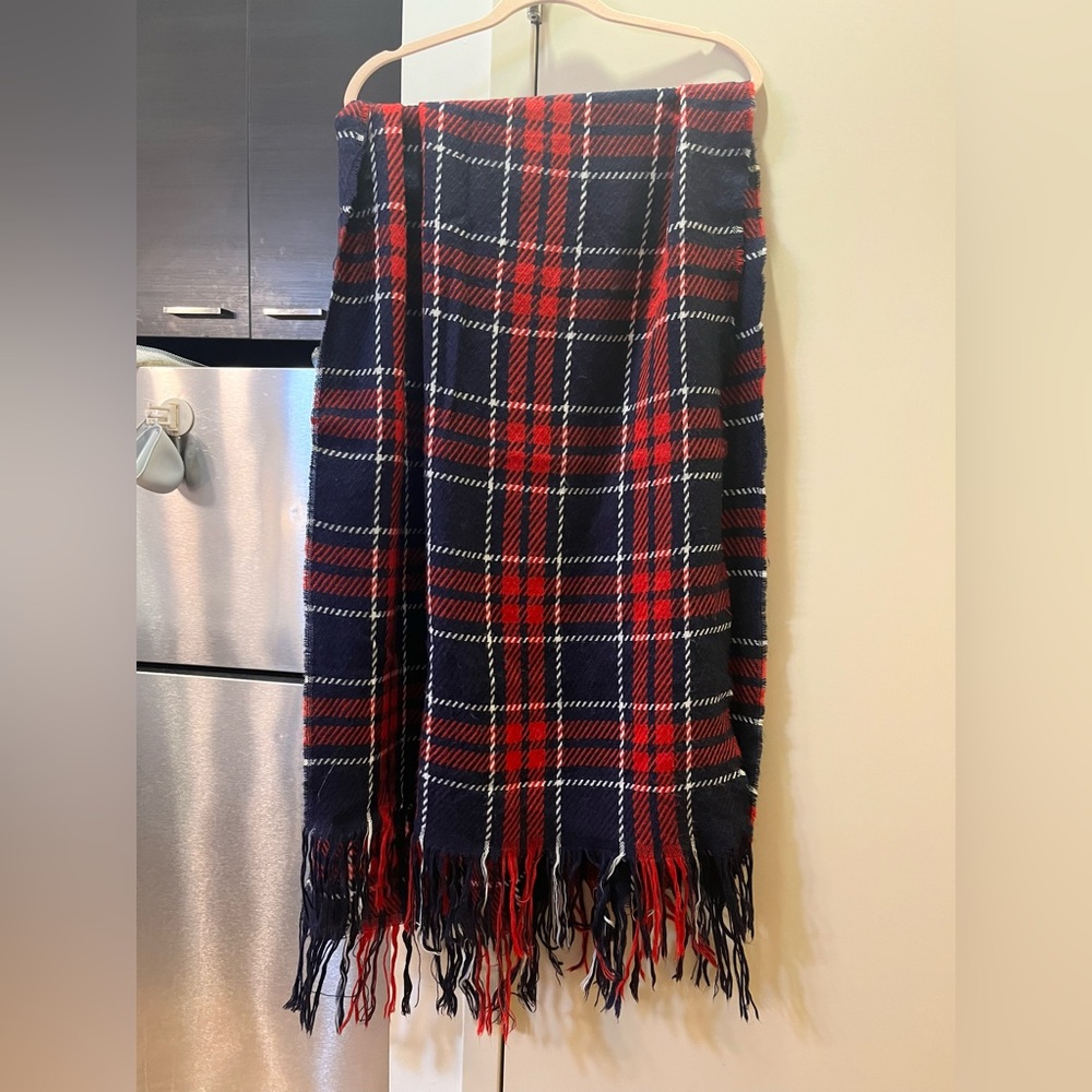Red plaid scarf
